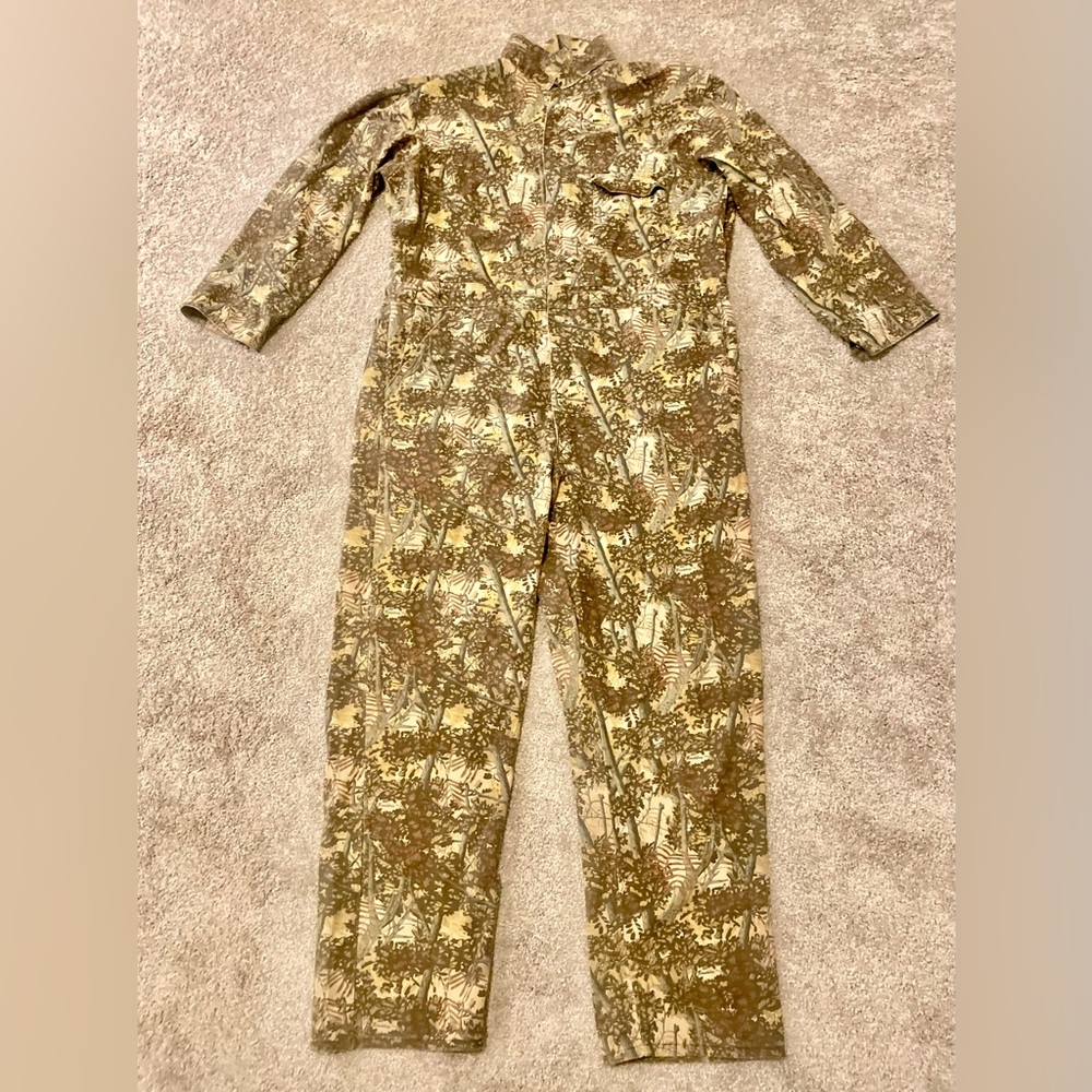Bushlan South Texas Camoflage Inc coveralls -XXL Tall w/ zipper & snap buttons